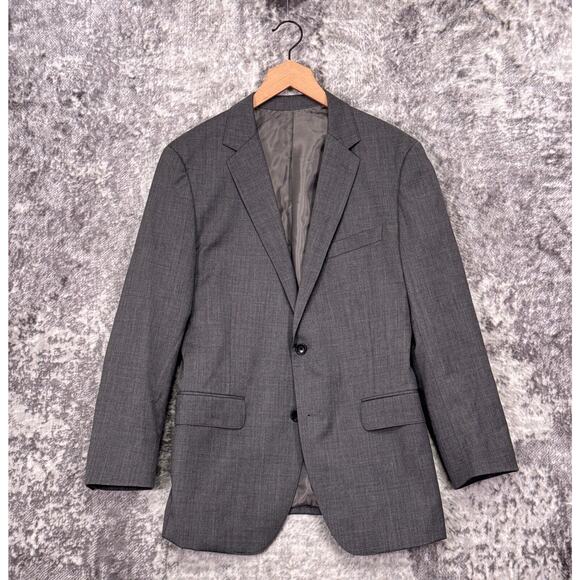 Bonobos Suit Jacket 40 R Mens Gray Wool Slim Fit Sport Coat Blazer